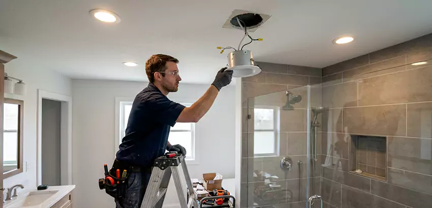Bathroom and Shower Recessed Lighting Installation in Helena